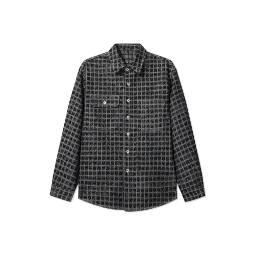 Cabbeen Charcoal Black 01 Мужские Рубашки