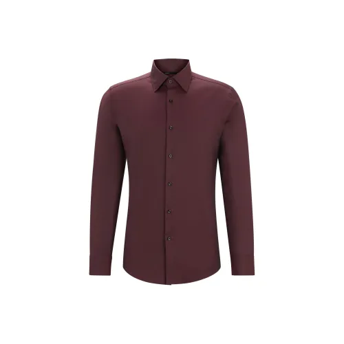 Hugo Boss Red Men's Shirts Hugo Boss Красные Мужские Рубашки