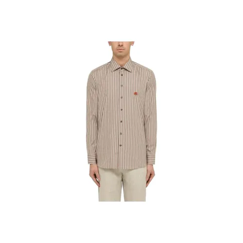 ETRO Розовые Мужские Рубашки