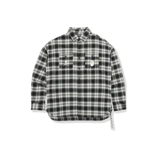 A BATHING APE Серые Мужские Рубашки