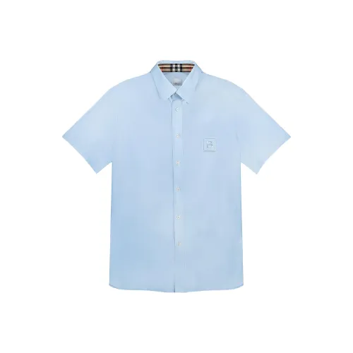 Burberry Рубашка Мужская Светло-Синяя