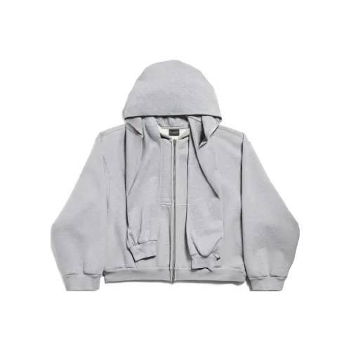 Balenciaga FW24 Свитшот Свободного кроя Унисекс Серый