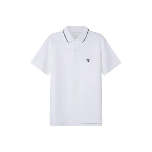 PRADA Белая Мужская Поло