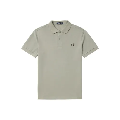 FRED PERRY Темный хаки Мужская рубашка поло
