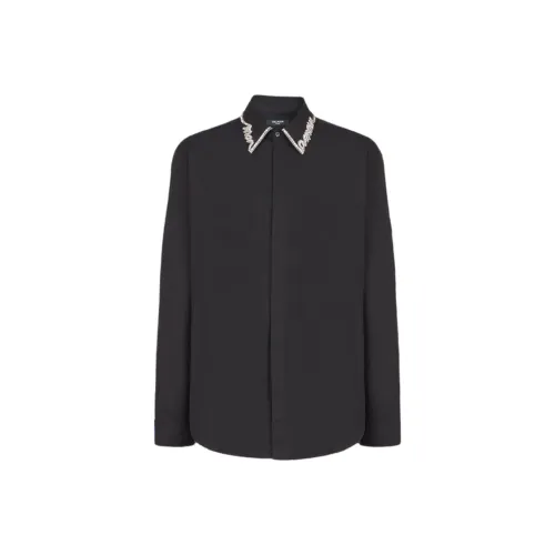 BALMAIN Мужские Черные Рубашки