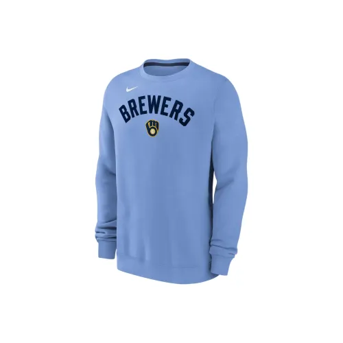 nike x MLB Пуловер CREW SWEATSHIRT Мужской Светло-Синий