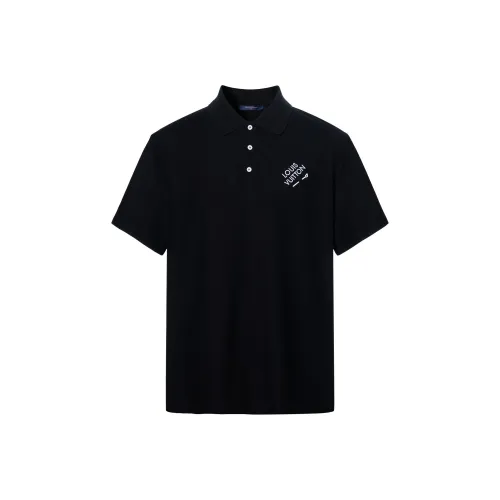 LOUIS VUITTON FW22 Поло Мужское Черное