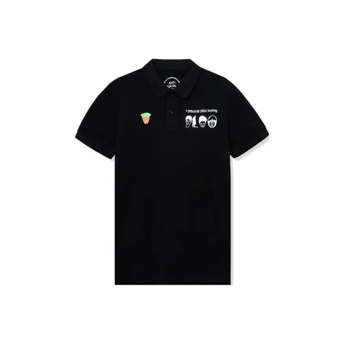 ANTI SOCIAL SOCIAL CLUB x BG Поло Унисекс Черный