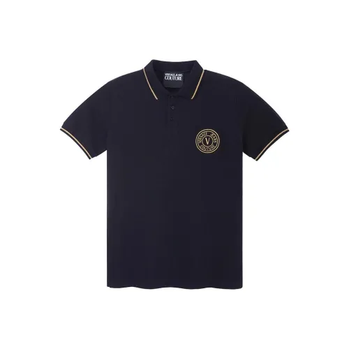 VERSACE JEANS COUTURE Мужская черная поло