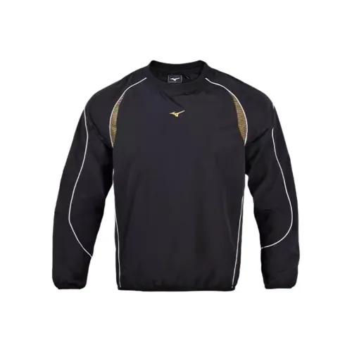 Mizuno Черный Золотой Мужские Толстовки