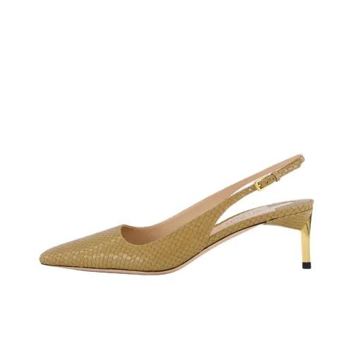 TF Узкий каблук Высокие каблуки Женские Имбирно-желтый