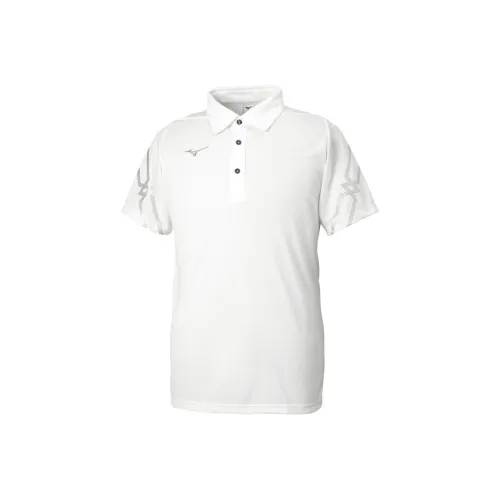 Mizuno Белое Унисекс Поло