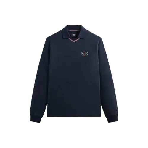 KITH Collaboration Мужская поло синего цвета