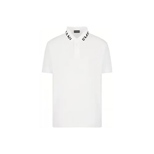 EMPORIO ARMANI SS23 Белая Мужская Рубашка Поло
