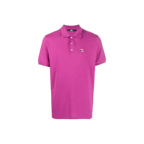 Поло Мужское KARL LAGERFELD Розовое