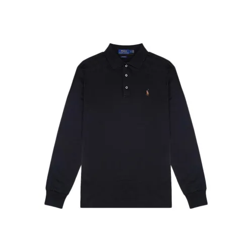Черное мужское поло Polo Ralph Lauren
