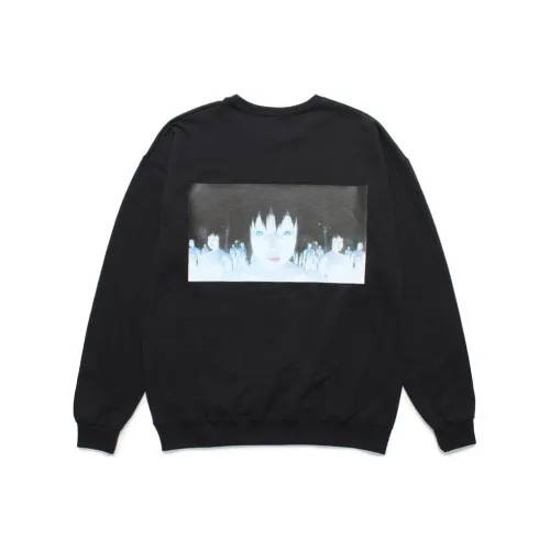 WACKO MARIA Совместное издание x GONGKEJIDONGDUI 2 LIANMINGKUAN SS24 Свитшот Унисекс Черный