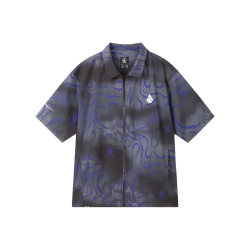 Volcom Рубашка Мужская Электрическая Фиолетовая