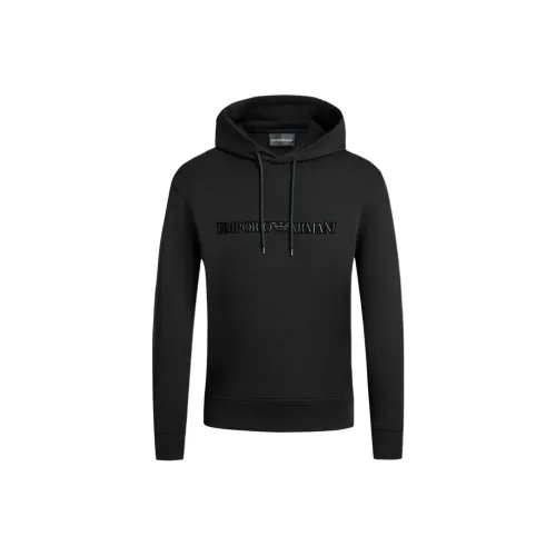 EMPORIO ARMANI FW24 Толстовка Мужской Черный