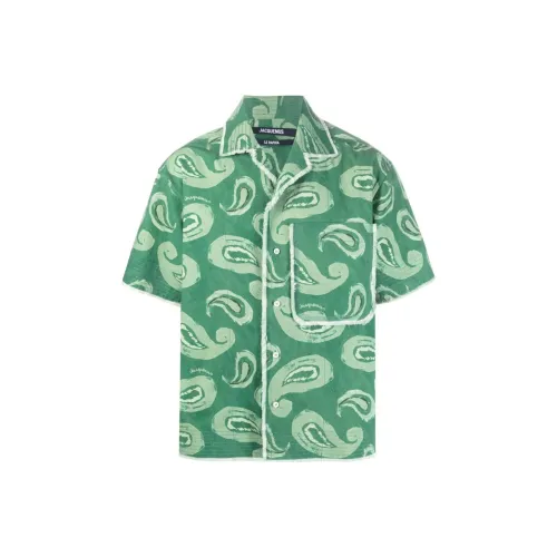 Jacquemus Зеленые Мужские Рубашки