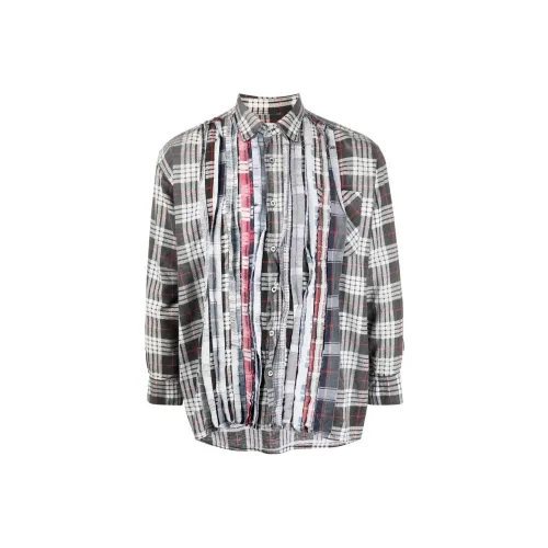 Needles Collaboration Серые Мужские Рубашки