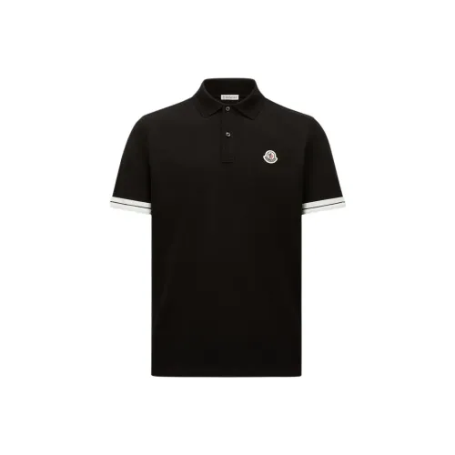 MONCLER Мужская черная поло