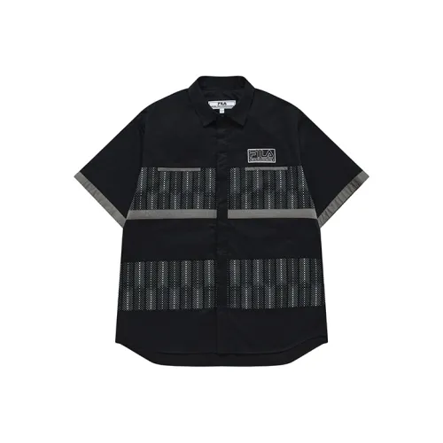 FILA FUSION X White Mountaineering Рубашка Мужская Темно-Черная