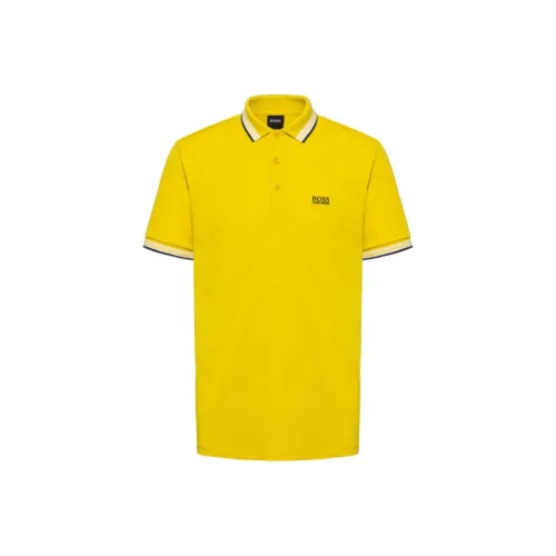 Hugo Boss Поло Мужское Желтое