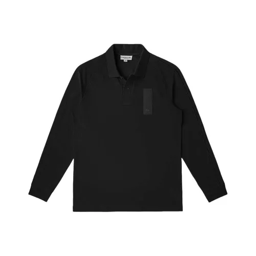 LACOSTE Collaboration Мужская Поло Рубашка Черного Цвета
