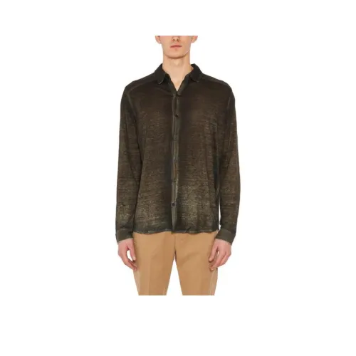 Avant Toi Зеленые Мужские Рубашки