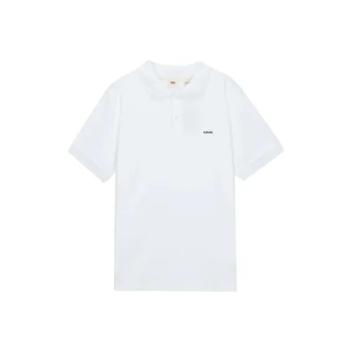 Levis Белая Мужская Поло