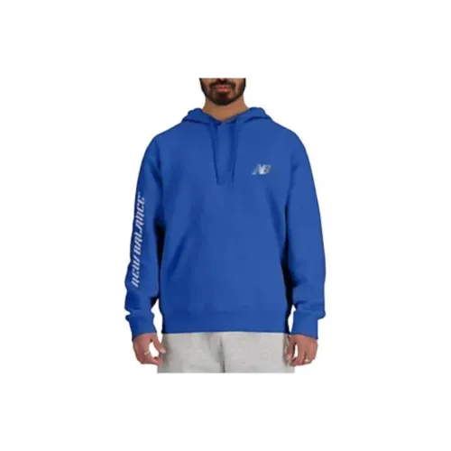 New Balance Reflective Lines Hoodie Мужской Синий