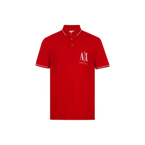 ARMANI EXCHANGE Red Men's Polo