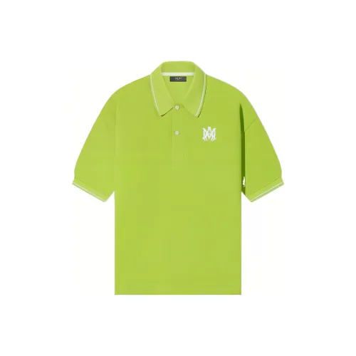 AMIRI Поло Мужское Желто-Зеленое