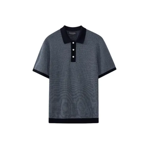 MARC OPOLO Темно-синяя мужская поло рубашка