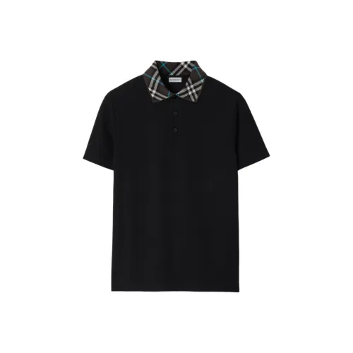 Burberry FW24 Поло Мужское Черное