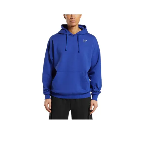 GYMSHARK Crest OVERSIZED Толстовка Мужская Волнистый Синий