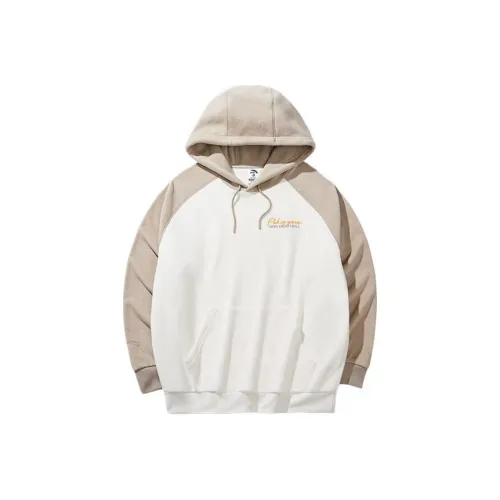 ANTA Sports Life Collection Толстовка Унисекс Приливно-облачный белый/Lyon Коричневый