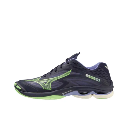 Mizuno Wave Lightning Z7 Амортизаторы Slip-resistant Низкие Кроссовки для тренировок Унисекс Фиолетово-зеленый
