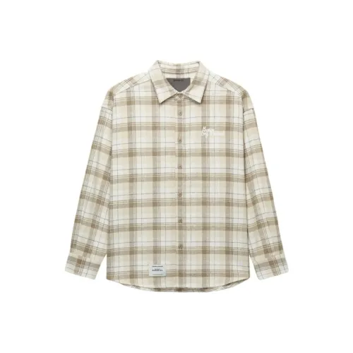 MUSIUM DIV IVA/Экрю Унисекс Рубашки