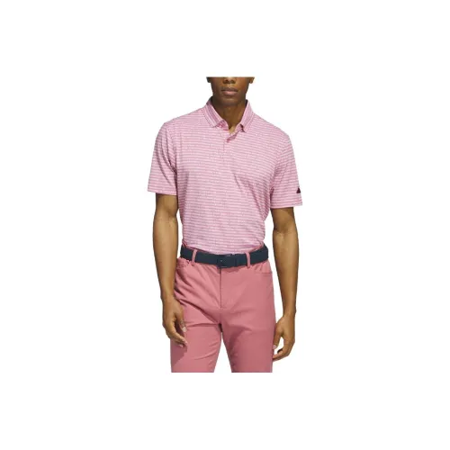 Adidas GO TO Полосатый GOLF Поло Поло Мужской Слой Пудра