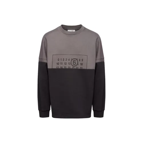 MM6 MAISON MARGIELA FW24 Свитшот Мужской Обсидиан Черный