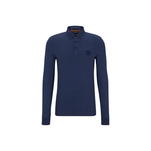 Hugo Boss FW23 Поло Мужское Темно-синий