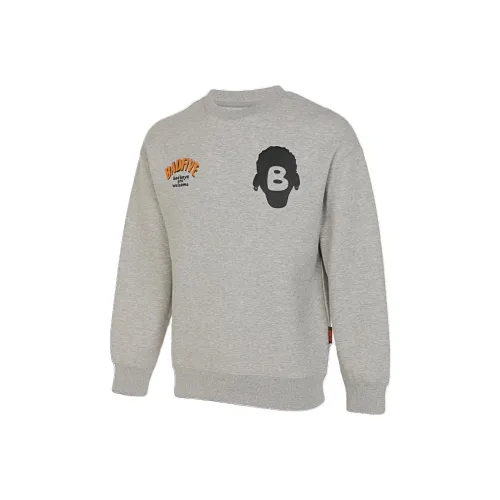 LINING Badfive Толстовка Мужская Серого цвета