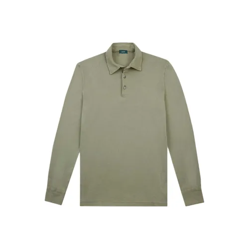 Zanone Зеленая Мужская Поло