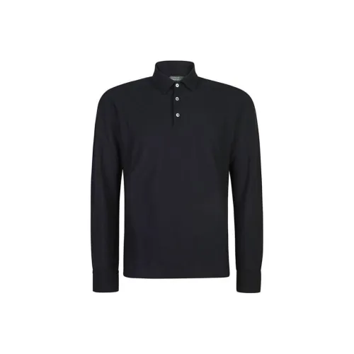 Zanone Мужская черная поло