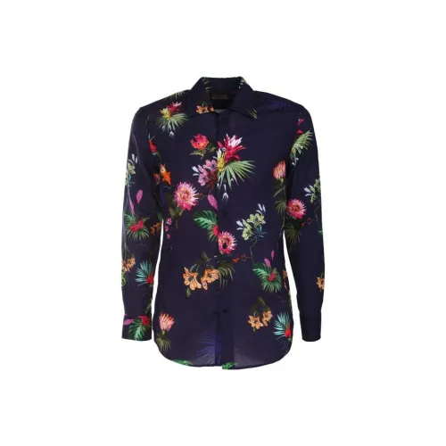 ETRO Мужские Синие Рубашки