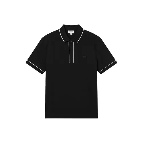 LACOSTE Collaboration 031/Черное мужское поло