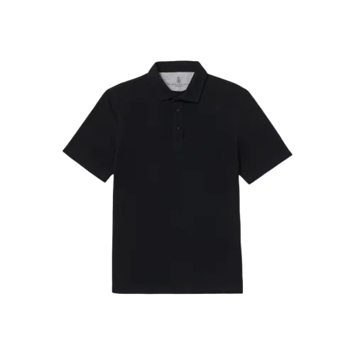 BRUNELLO CUCINELLI Черная мужская поло