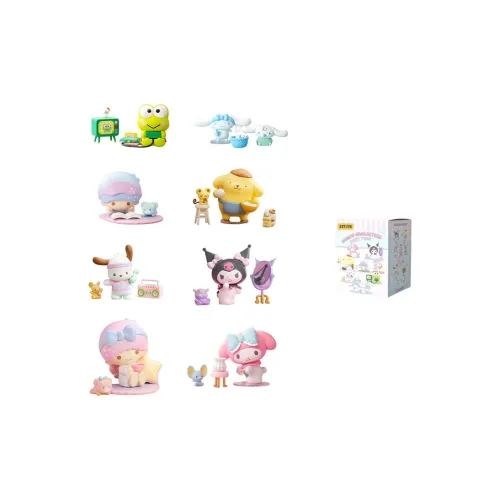 52TOYS Cinnamoroll Baku Sanrio Family Time Collection Слепые коробки Один Mystery Коробка Целая коробка 8 шт